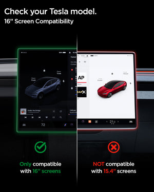 Spigen Tesla Model Y Screen Protector (16”)– GLAS.tR EZ Fit AluminaCore Screen Protector view 12