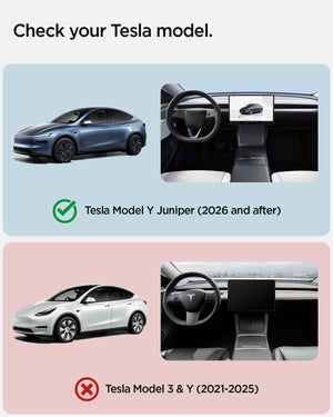 Spigen TO261YJ Tesla Model Y Juniper CryoShade feature and installation view 4