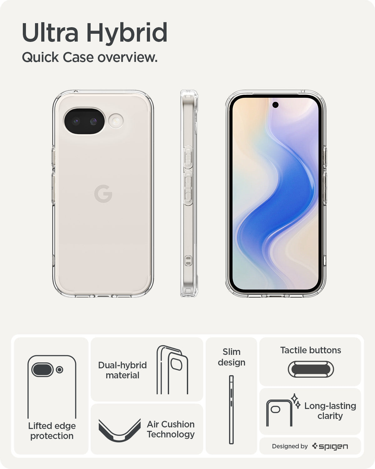 Spigen Google Pixel 10a Case Ultra Hybrid view 8