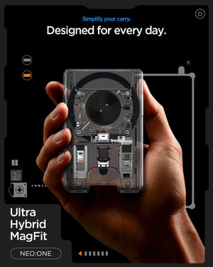Spigen Ultra Hybrid Neo One MagFit 3-Card Wallet - everyday design