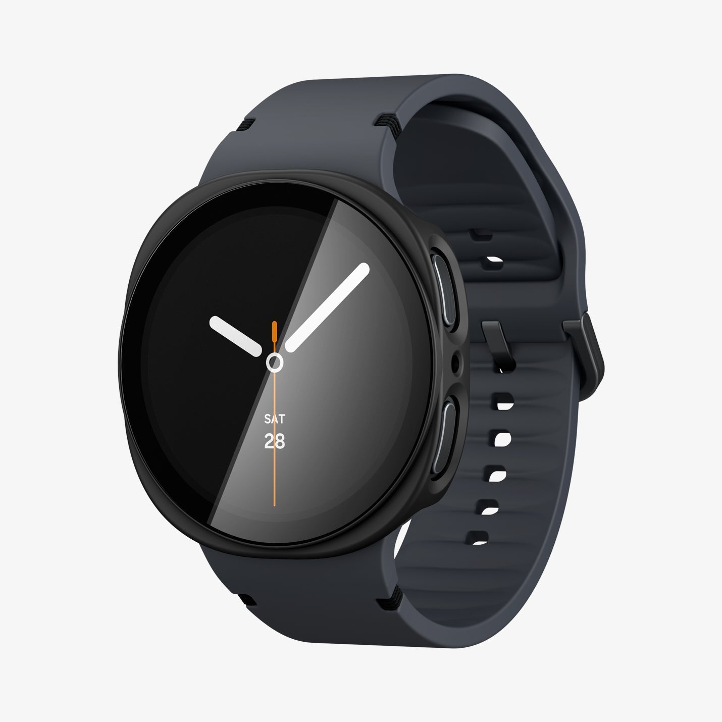Spigen Thin Fit 360 case on Galaxy Watch 9 44mm in Black