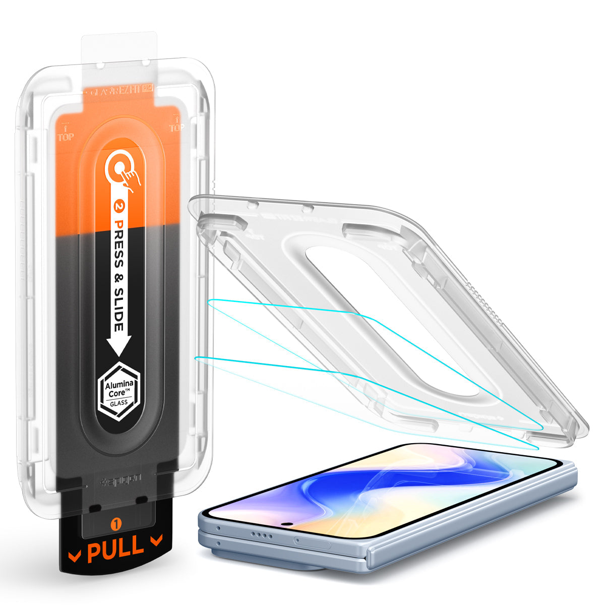 Spigen Pixel 10 Pro Fold Screen Protector GLAS.tR EZ Fit Pro (2 Pack)
