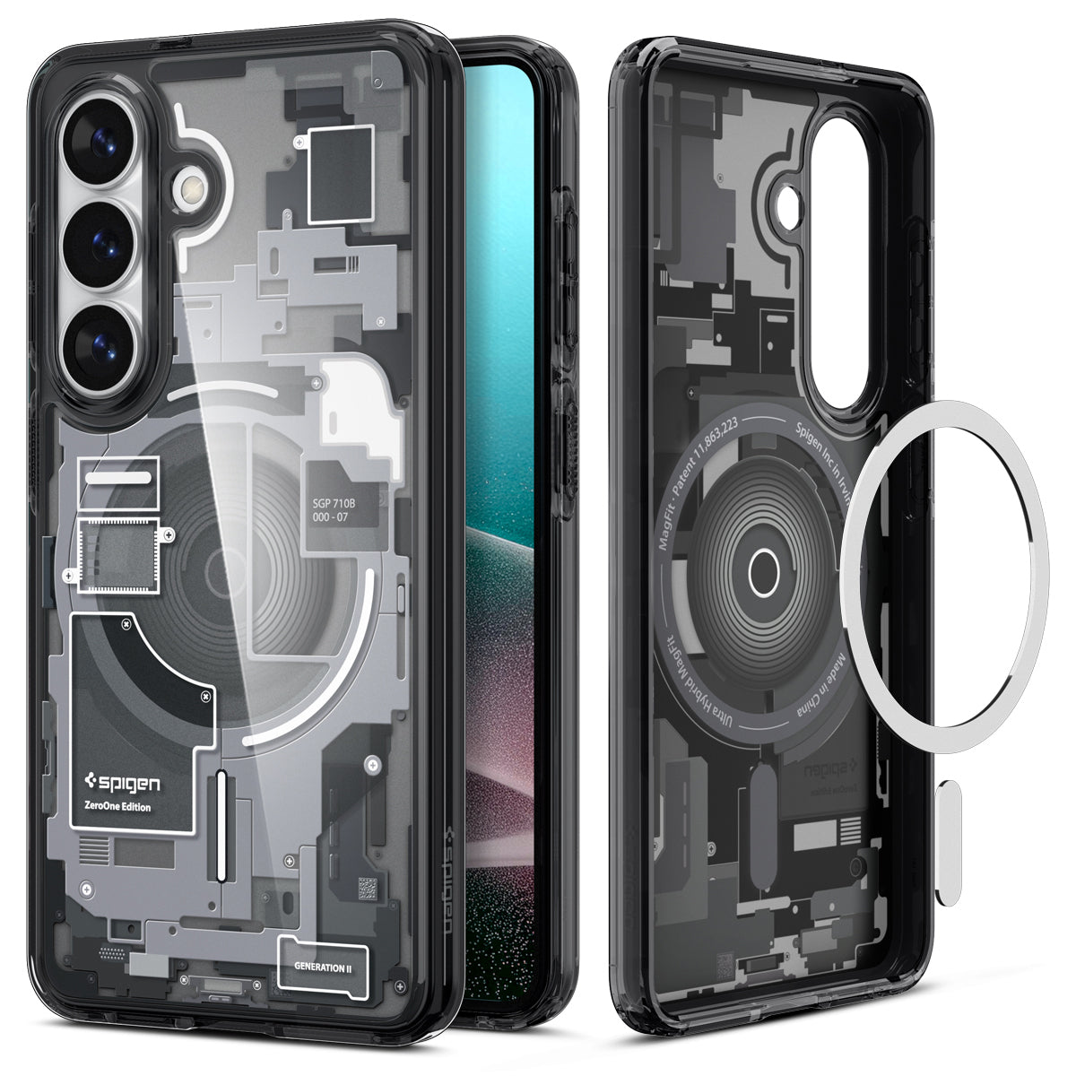Spigen Galaxy S26 Plus Case – Ultra Hybrid Zero One (MagFit) – Zero One Black – product image 3