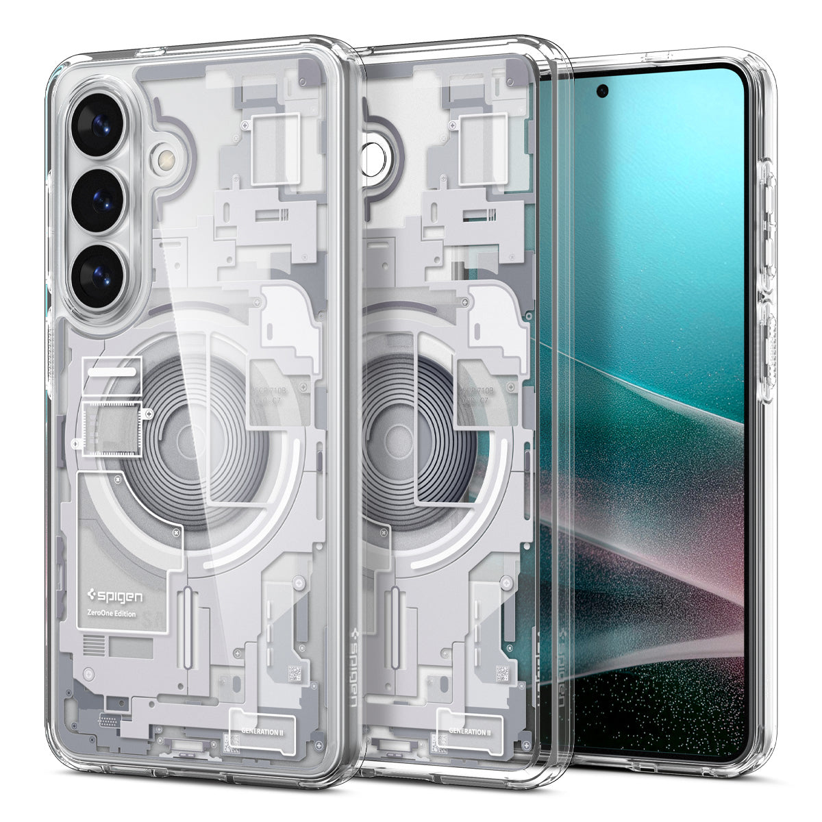 Spigen Galaxy S26 Plus Case – Ultra Hybrid Zero One (MagFit) – Zero One White – product image 1