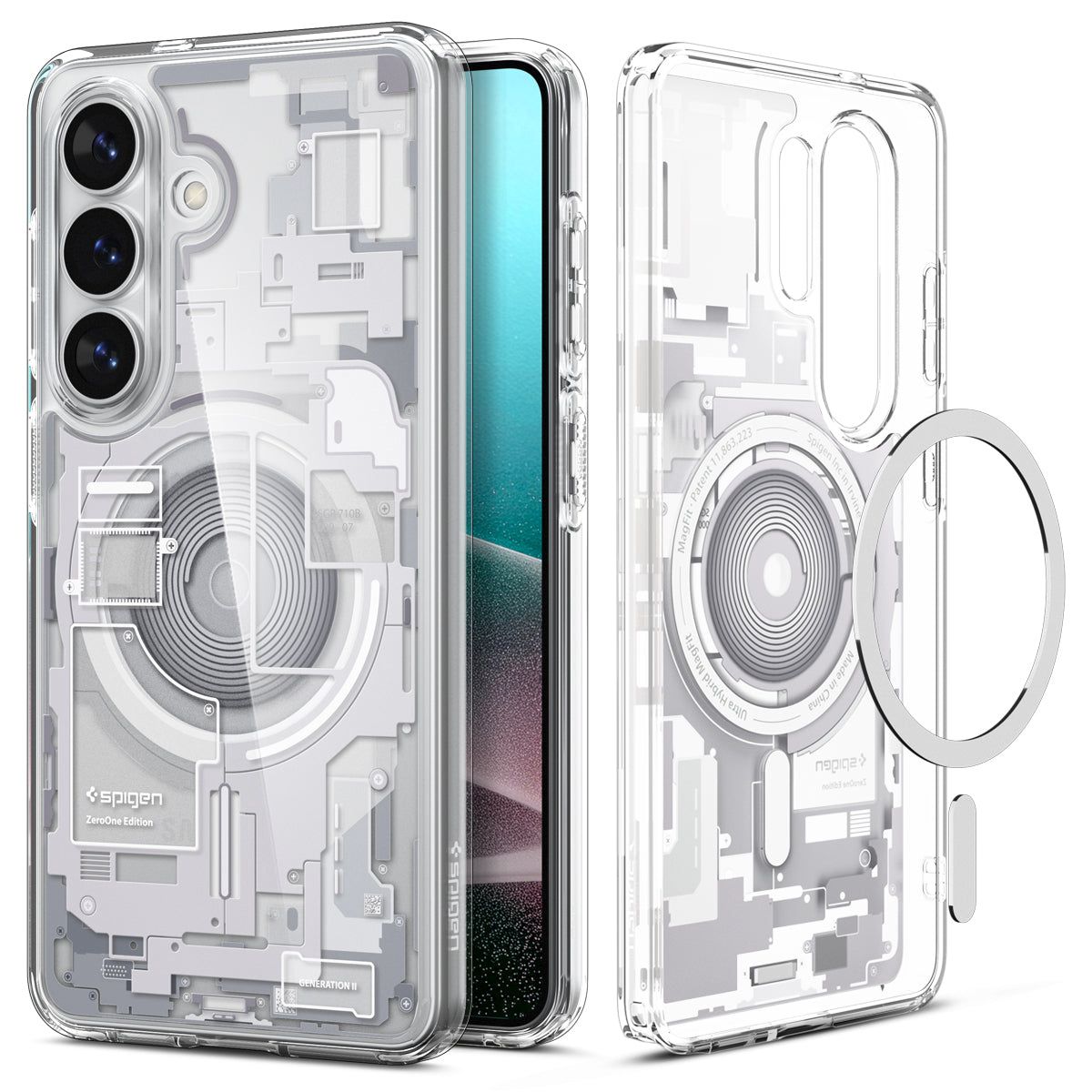 Spigen Galaxy S26 Plus Case – Ultra Hybrid Zero One (MagFit) – Zero One White – product image 3