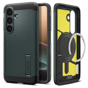Spigen Galaxy S26 Case – Tough Armor (MagFit) – Abyss Green – product image 1