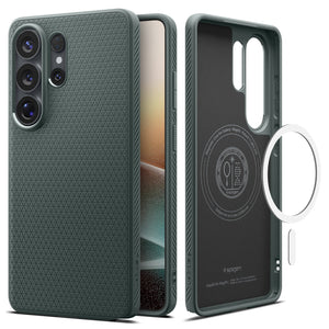 Spigen Galaxy S26 Ultra Case – Liquid Air (MagFit) – Abyss Green – product image 1