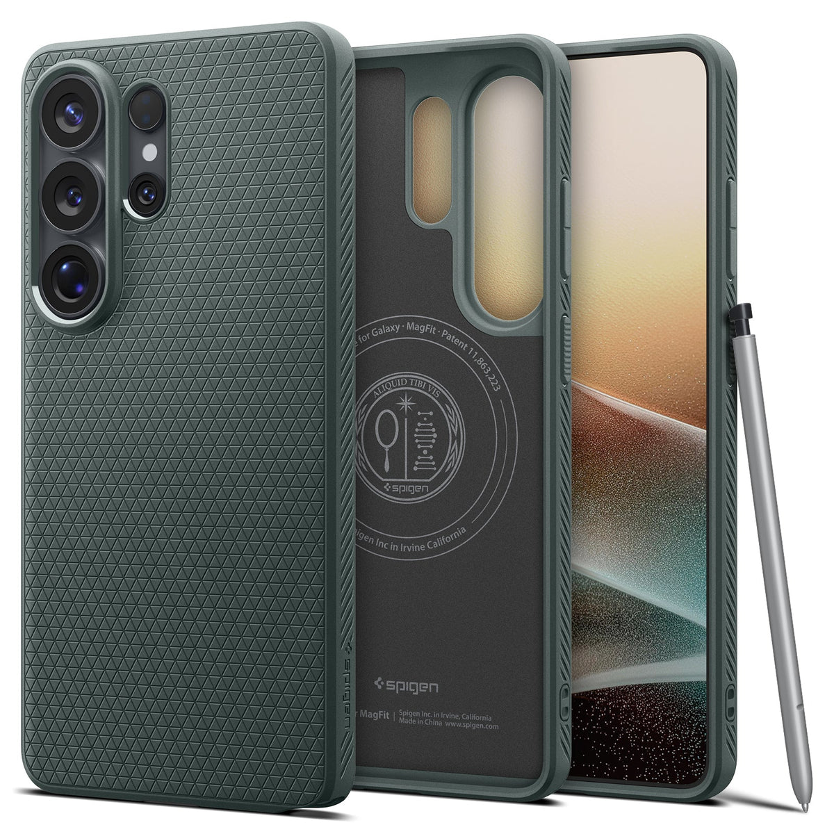 Spigen Galaxy S26 Ultra Case – Liquid Air (MagFit) – Marble Gray – product image 18