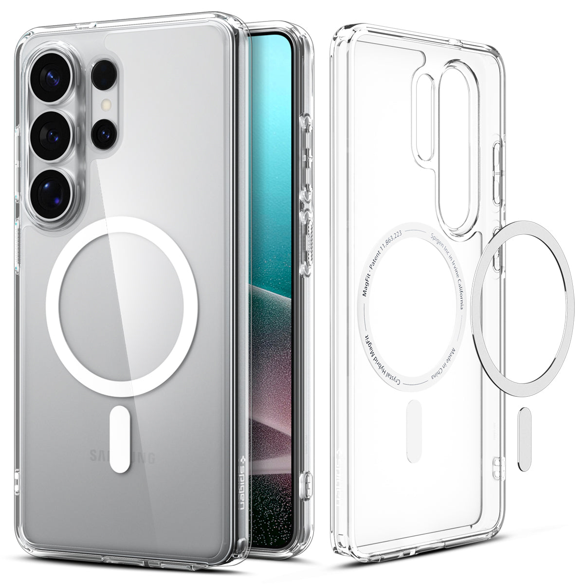 Spigen Galaxy S26 Ultra Case – Ultra Hybrid (MagFit) – Clear White – product image 2