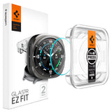 מגן מסך Spigen ל-Galaxy Watch Ultra 47mm (2025/2024) – GLAS.tR EZ Fit (חבילה של 2)