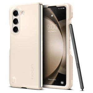 Spigen Galaxy Z Fold 5 Series Case – Thin Fit P – Pearled Ivory – product image 2