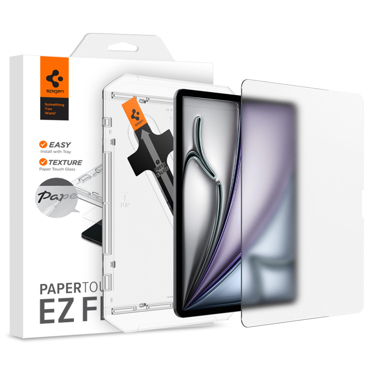 Spigen iPad Air 13-inch (2024–2026) Screen Protector Paper Touch EZ Fit (1 Pack)