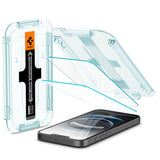 Spigen iPhone 17e / 16e / 14 / 13 Pro / 13 Screen Protector – GLAS.tR EZ Fit | Sensor Protected (2 Pack)
