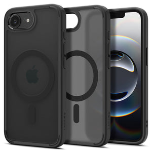 Spigen iPhone 17e and iPhone 16e Case – Ultra Hybrid MagFit – Frost Black – main image