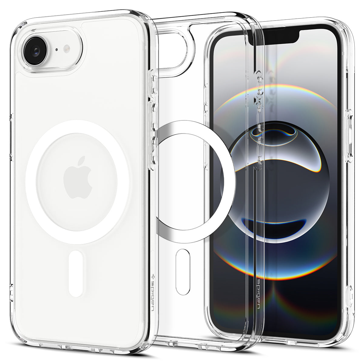 Spigen iPhone 17e and iPhone 16e Case – Ultra Hybrid MagFit – Clear White – main image