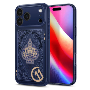 Spigen iPhone 17 Pro Max c11 Series MagFit case in Fearless - installed front and rear view