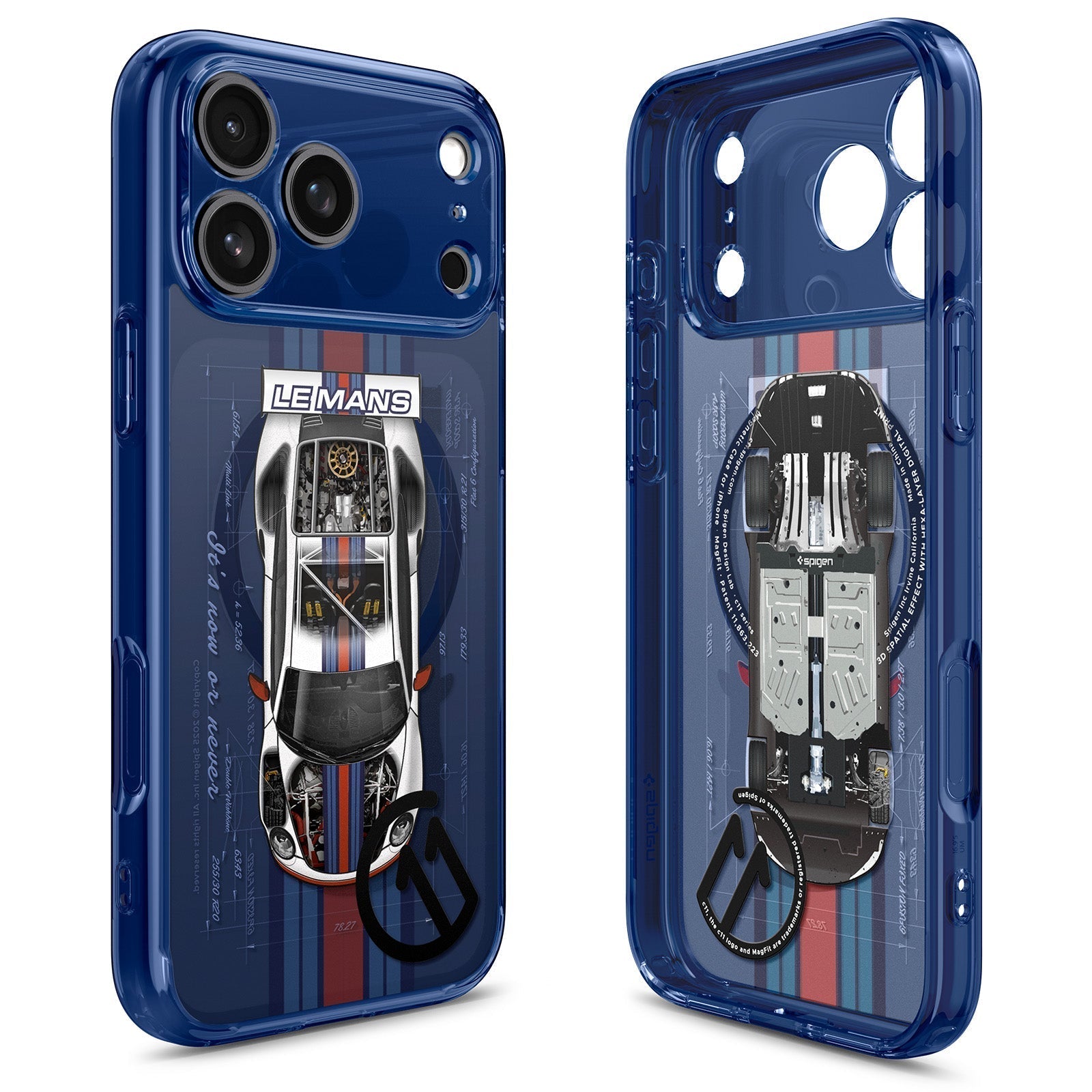 Spigen iPhone 17 Pro Max c11 Series MagFit case in Le Mans - white-background main image