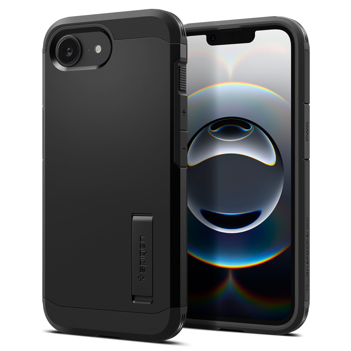 Spigen iPhone 17e and iPhone 16e Case – Tough Armor (MagFit) – Black – detail image 1