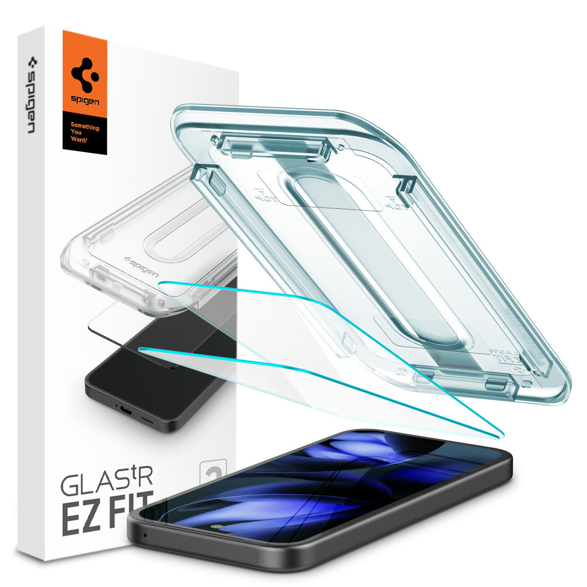 Spigen Pixel 9a Screen Protector GLAS.tR EZ Fit (2 Pack)