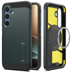 Spigen Galaxy S25 Plus Case – Tough Armor AI (MagFit) – Abyss Green – product image 1