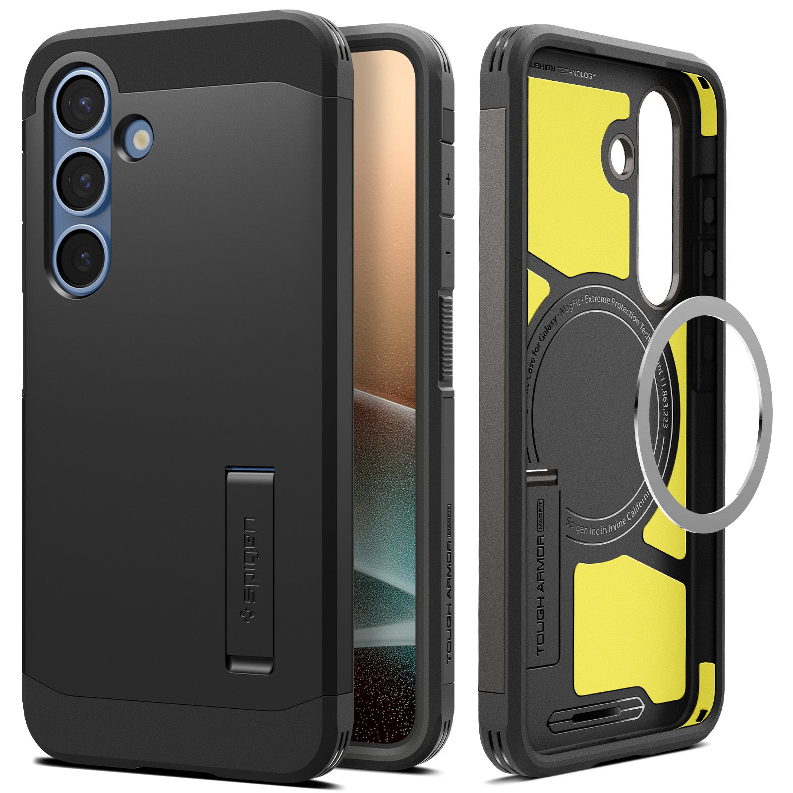 Spigen Galaxy S25 Plus Case – Tough Armor AI (MagFit) – Black – product image 1