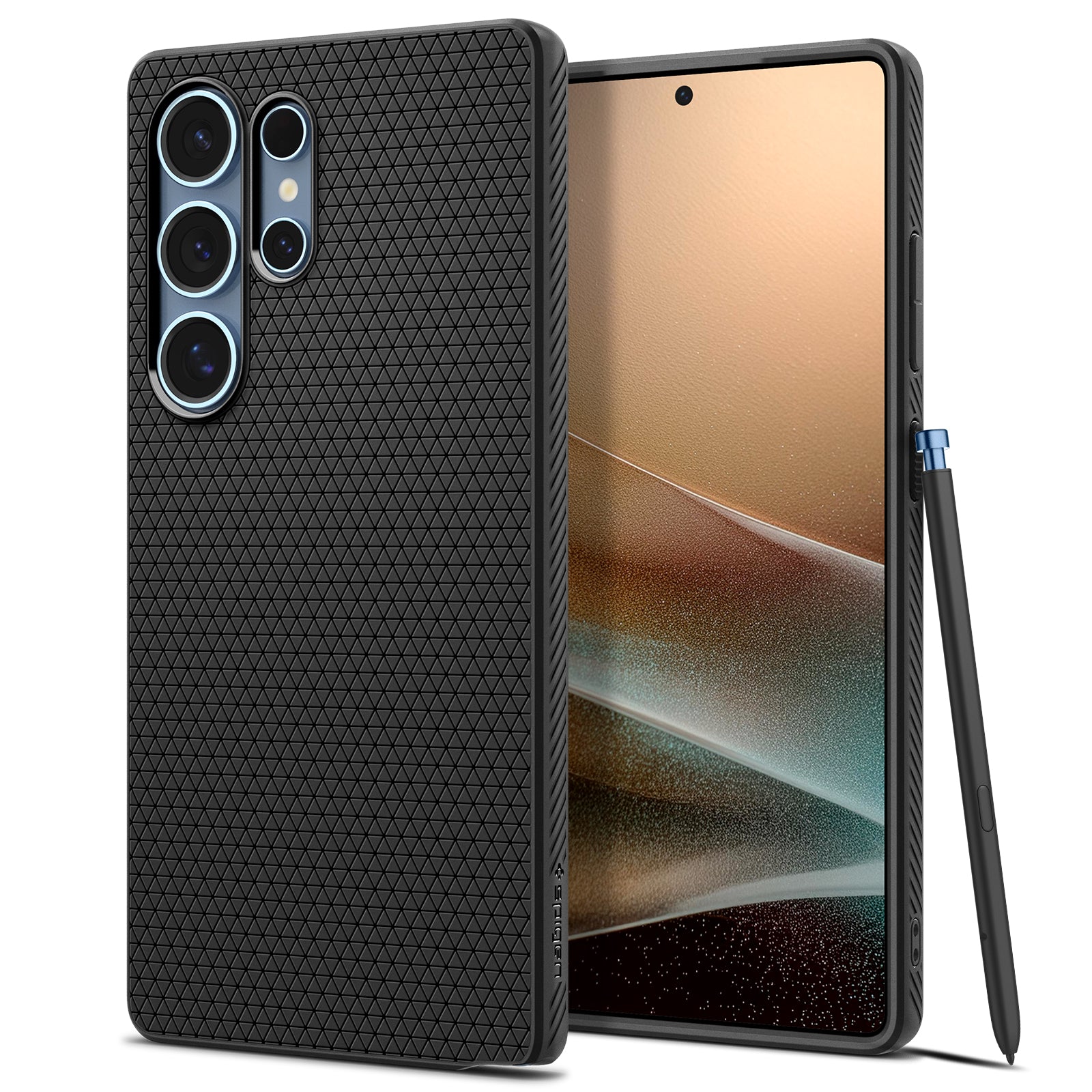 Spigen Galaxy S25 Ultra Case – Liquid Air – Matte Black – product image 1