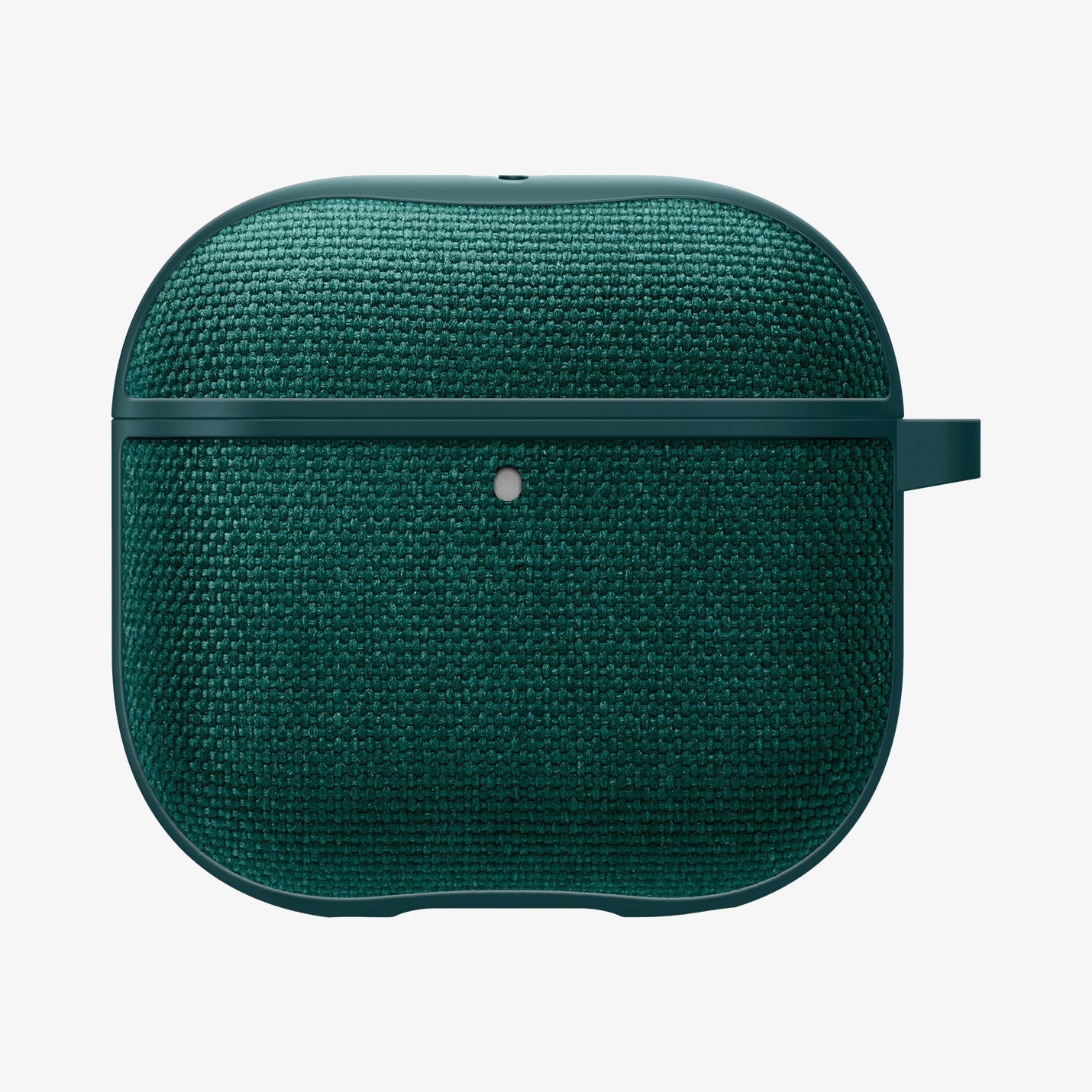 Spigen Urban Fit AirPods 4 case in Midnight Green on a white background