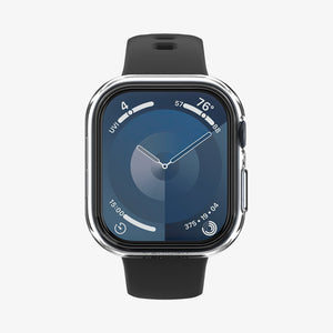 ACS08602 - Apple Watch Series 11 / 10 (46mm) Case Thin Fit in Crystal Clear showing the front and partial sides