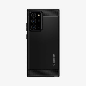 Spigen Galaxy Note 20 Ultra Case – Rugged Armor – Matte Black – main product image