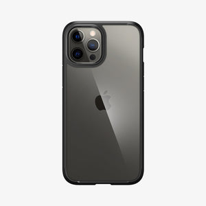 ACS01618 - iPhone 12 Pro Max Case Ultra Hybrid in crystal clear showing the back