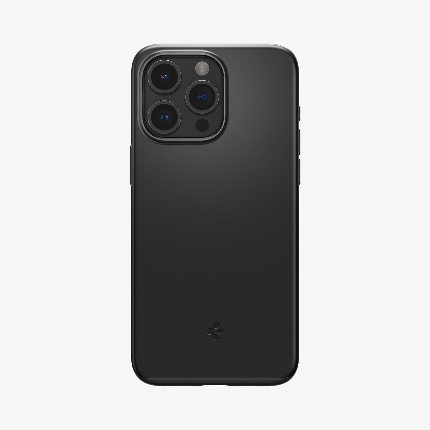 Spigen Thin Fit case for iPhone 15 Pro in Black – rear view main image