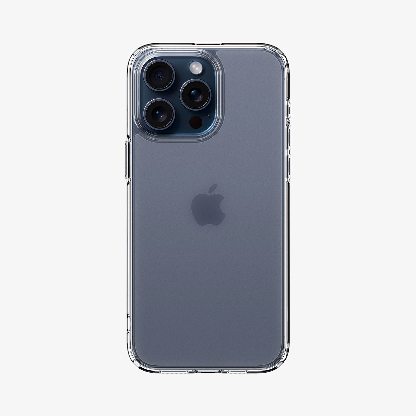 Spigen Ultra Hybrid Matte case for iPhone 15 Pro in Frost Clear – rear view main image