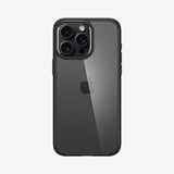 ACS07209 - iPhone 15 Series Ultra Hybrid Case in Natural Titanium showing the back 