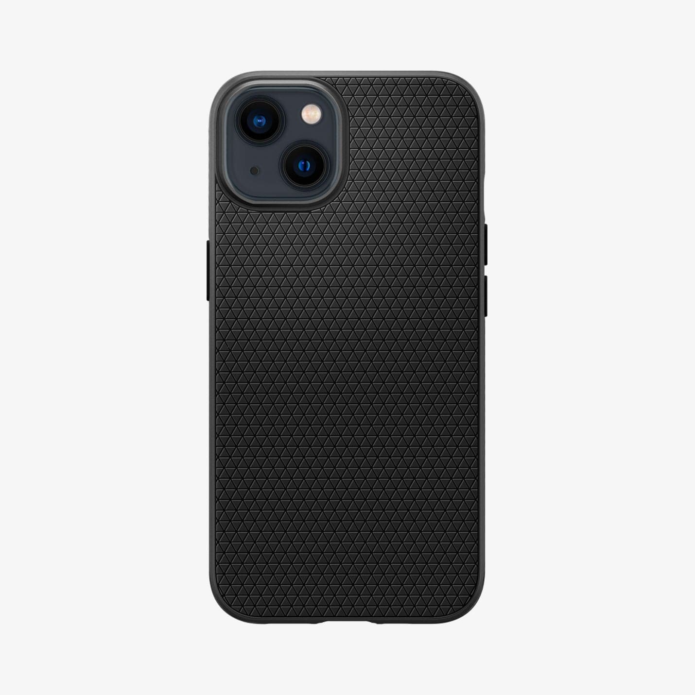 Spigen Liquid Air case for iPhone 13 mini in Matte Black – back view