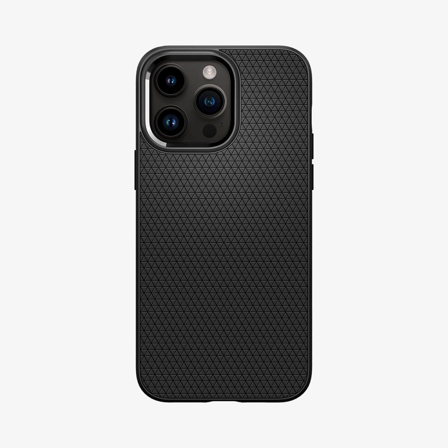 Spigen iPhone 14 Pro Case – Liquid Air - Matte Black - back view