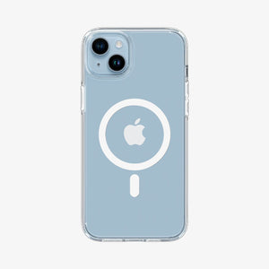 Spigen iPhone 14 Plus Case – Ultra Hybrid (MagFit) in White – back view