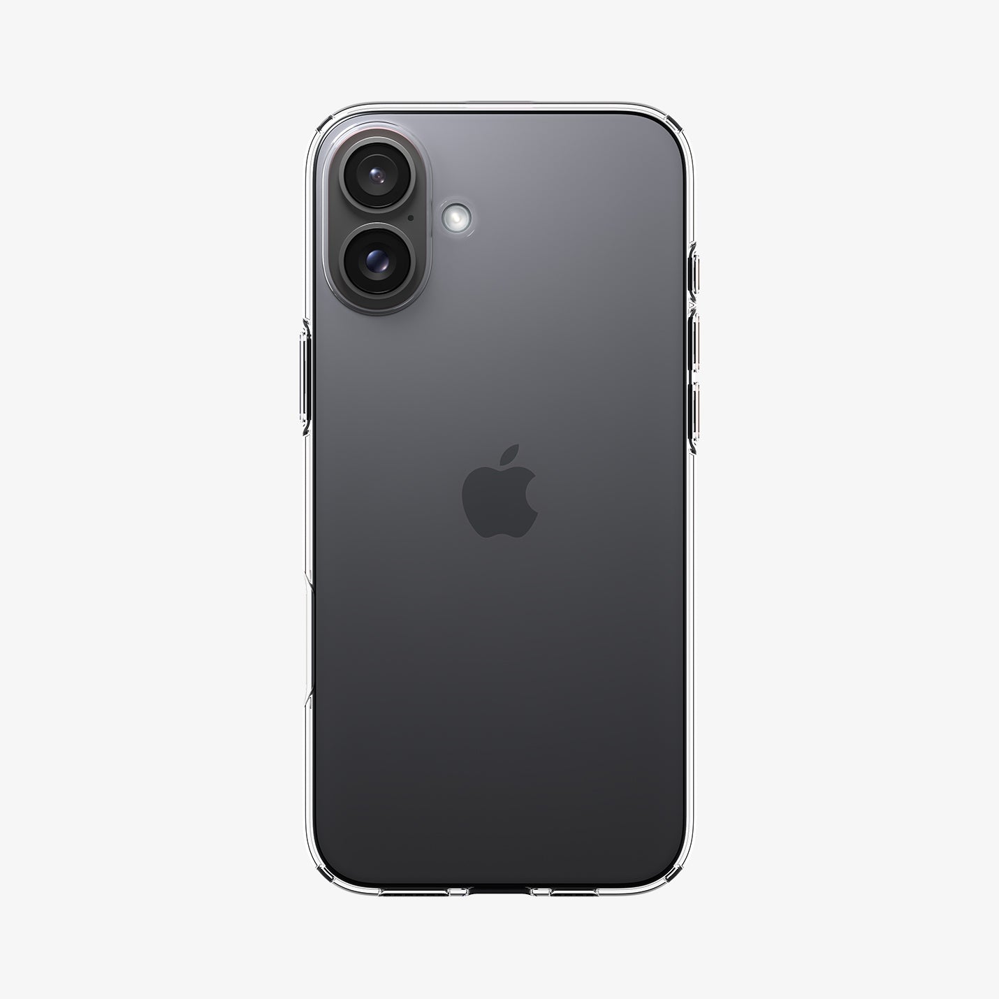 Spigen iPhone 16 Plus Liquid Crystal case in Crystal Clear – rear view