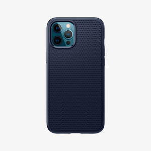ACS01617 - iPhone 12 Pro Max Case Liquid Air in black showing the back