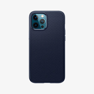 Spigen iPhone 12 / iPhone 12 Pro Case – Liquid Air - Navy Blue