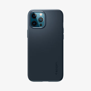 ACS01612 - iPhone 12 Pro Max Case Thin Fit in black showing the back