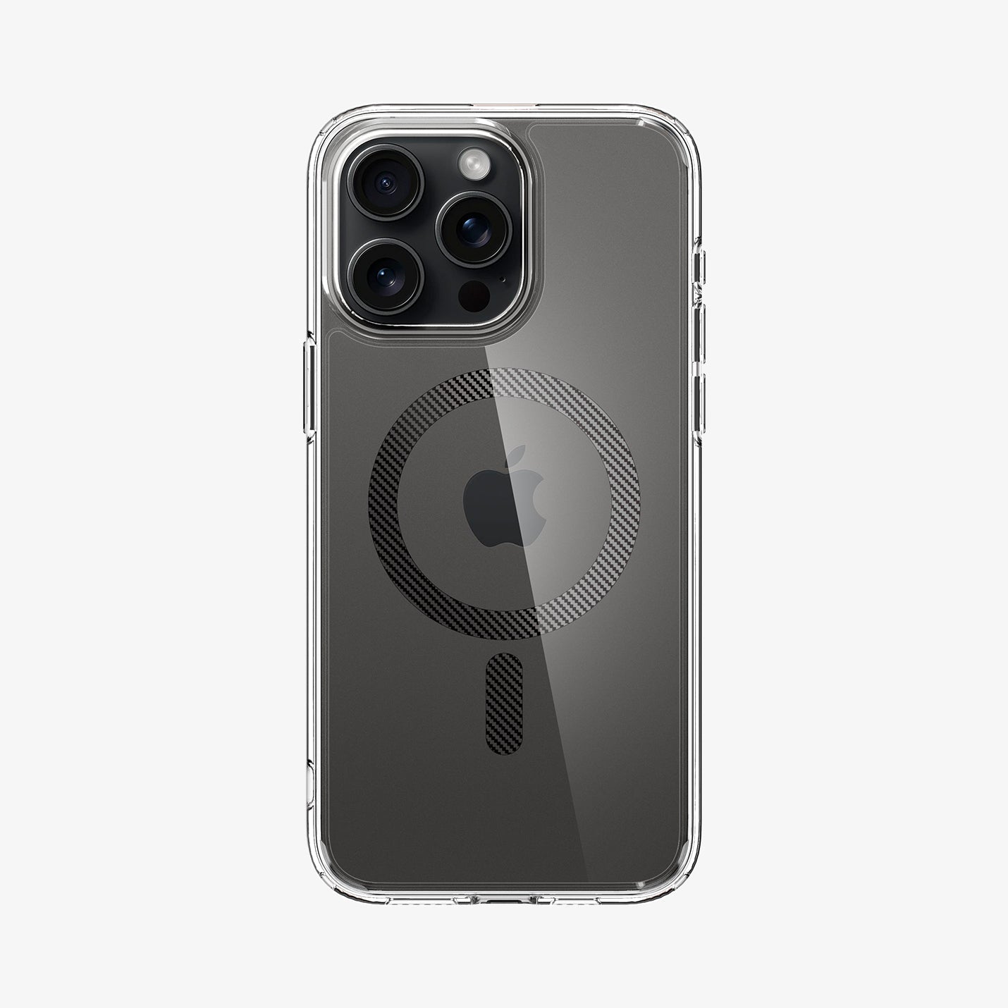 Spigen Ultra Hybrid (MagFit) case for iPhone 15 Pro Max in Carbon Fiber – product image