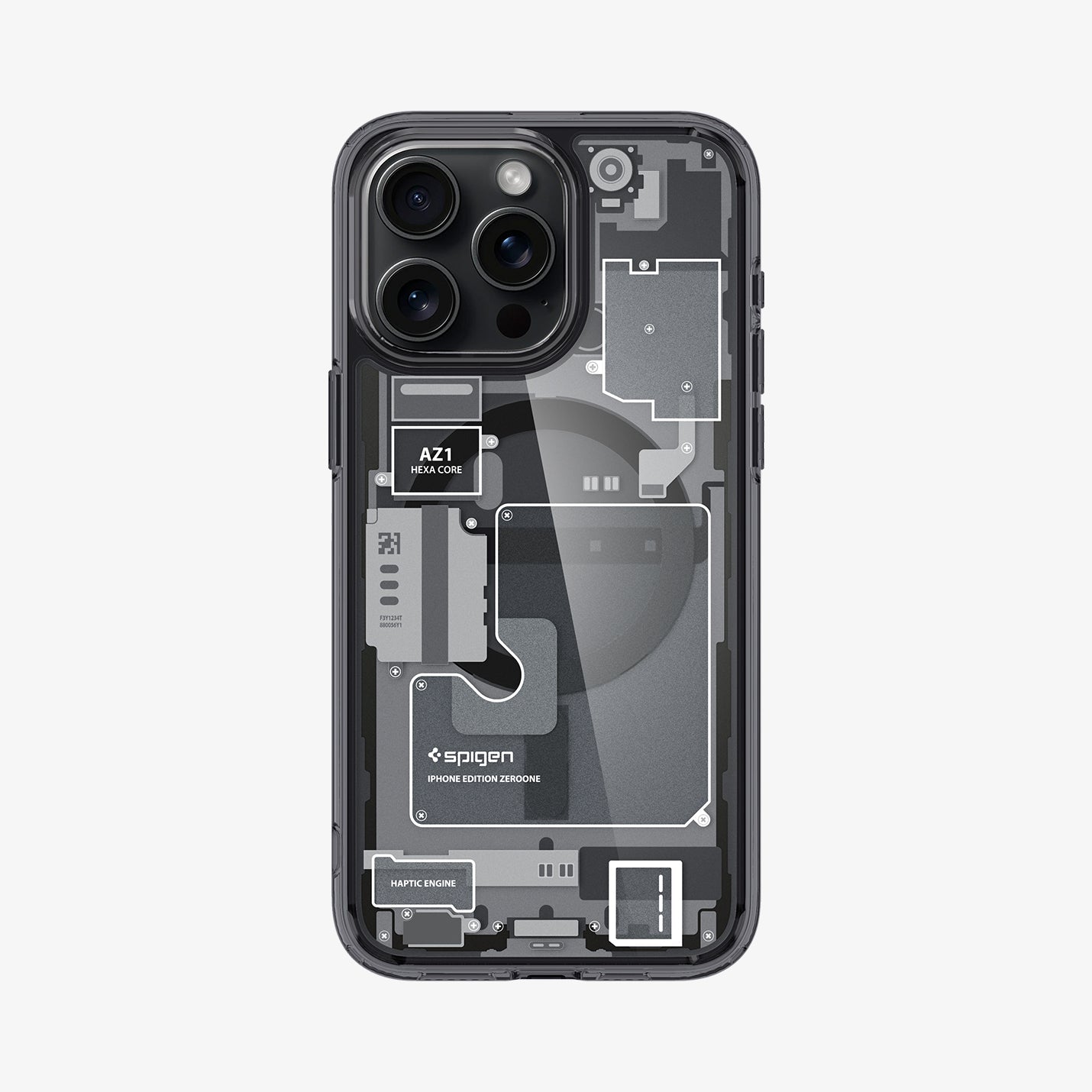 Spigen Ultra Hybrid Zero One (MagFit) case for iPhone 15 Pro Max in Zero One Black – product image
