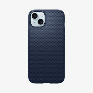 Spigen Liquid Air case for iPhone 15 Plus in Navy Blue – product image