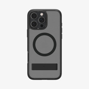 Spigen iPhone 16 Pro Ultra Hybrid S MagFit case in Frost Black - rear case product view