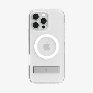 Spigen iPhone 16 Pro Ultra Hybrid S MagFit case in Crystal Clear - rear case product view