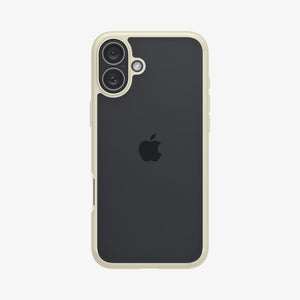 Spigen iPhone 16 Plus Case – Ultra Hybrid – Mute Beige – rear view main image