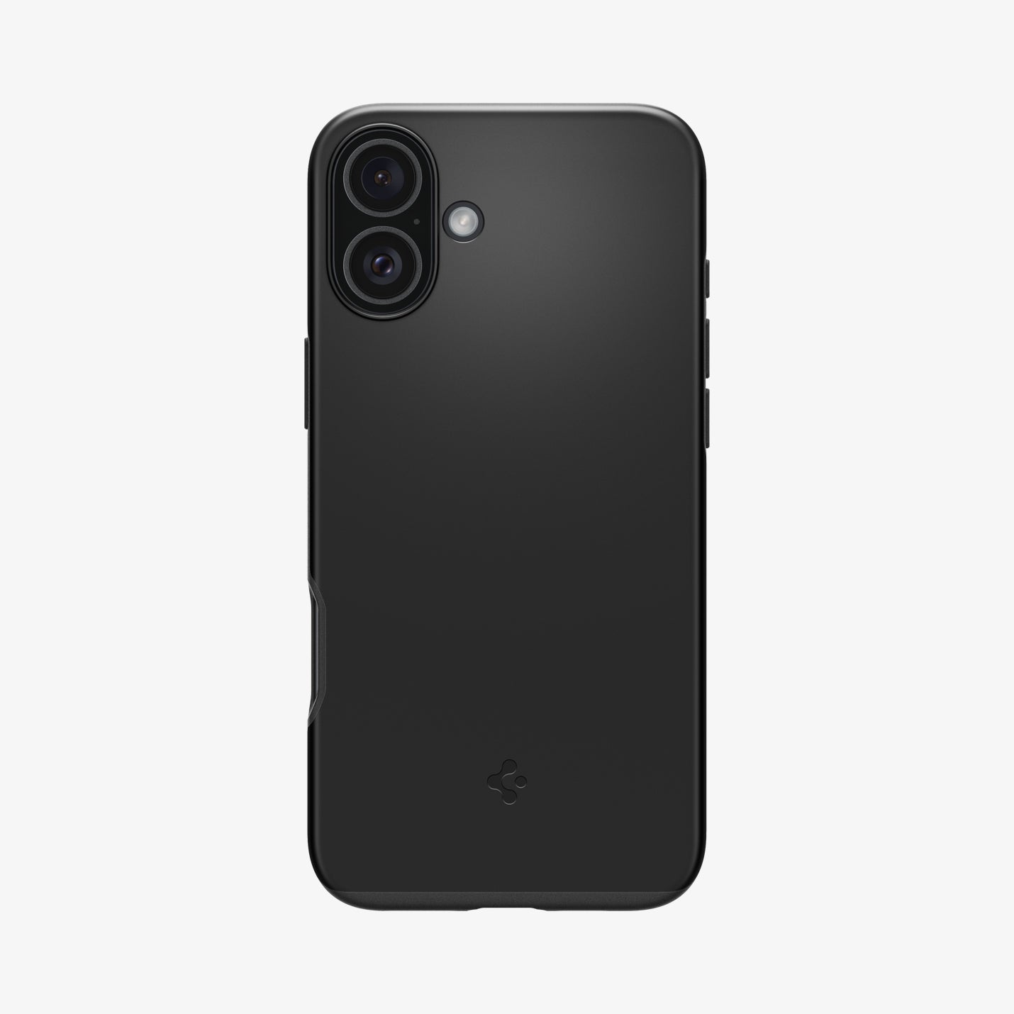 Spigen iPhone 16 Thin Fit MagFit case in Black - rear view