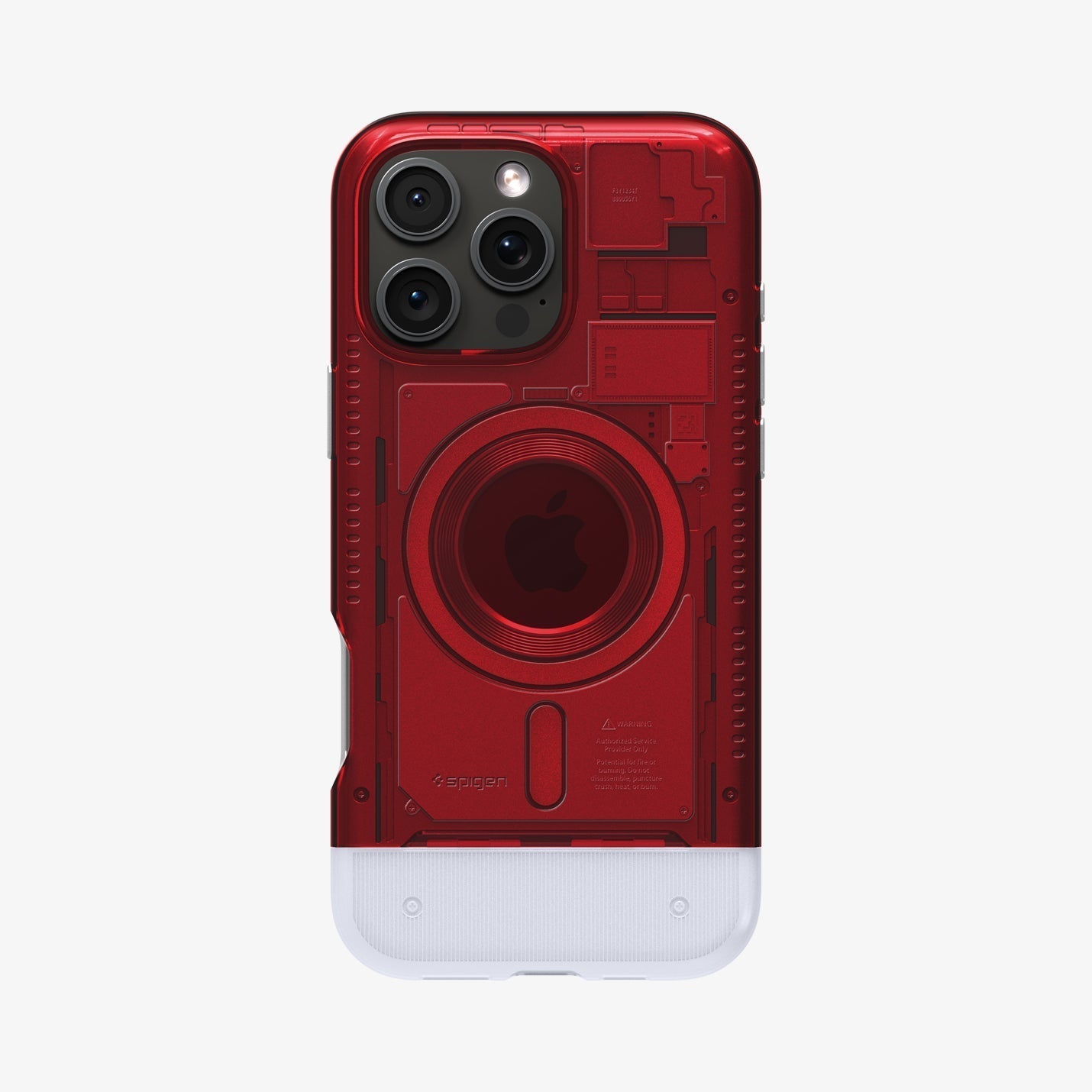Spigen iPhone 16 Pro Classic C1 MagFit case in Ruby - rear product view