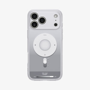 Spigen iPhone 17 Pro Max Case – Ultra Hybrid Classic (MagFit) - Classic Silver - back view