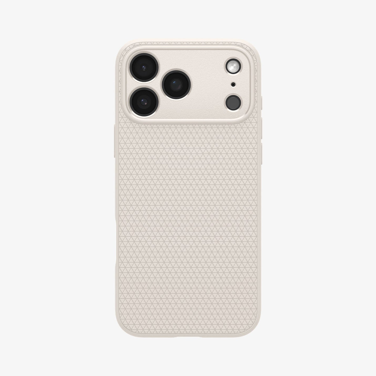 Spigen iPhone 17 Pro Liquid Air case in Natural Titanium – back view